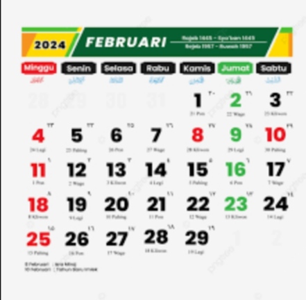 Daftar Hari Libur Tanggal Merah Bulan Februari 2024, Salah Satunya Muslim Wajib Tauh