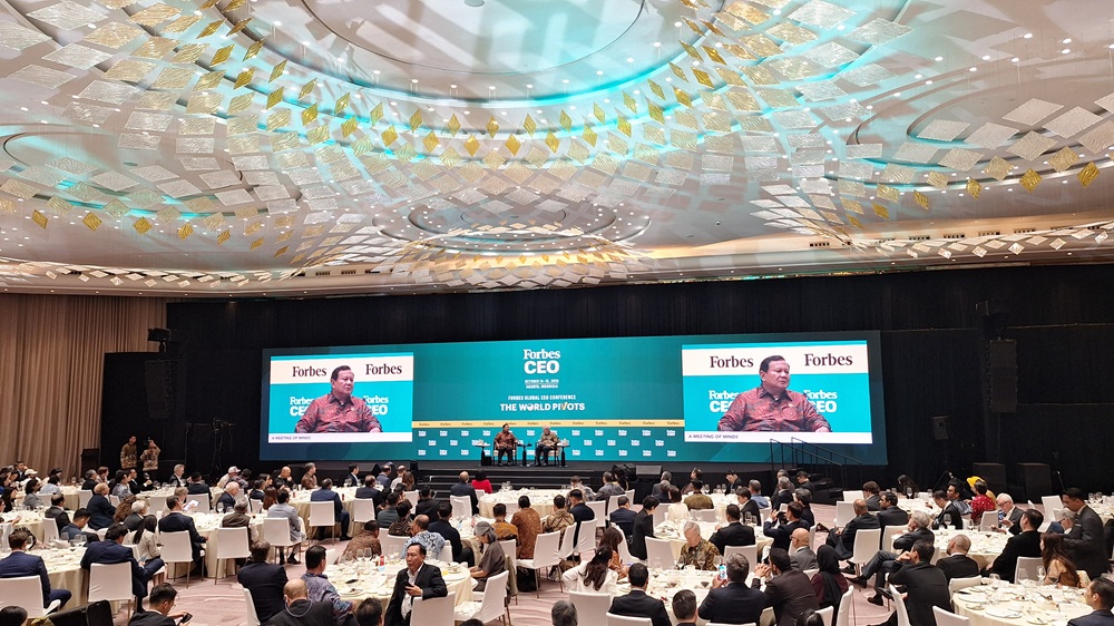 Prabowo Ceritakan Asal Mula Program Makan Bergizi Gratis untuk Atasi Stunting, Di Hadapan 400 CEO di Forbes