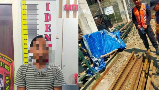 Satreskrim Polres Lahat Ungkap Kasus Pencurian Rel Kereta Api, Satu Terduga Pelaku Diamankan