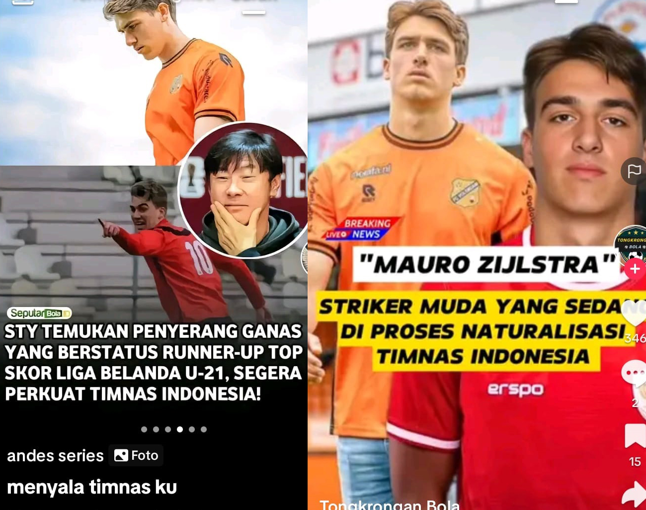 STY Dapat Penyerang Ganas, Mauro Zijlstra, Pemain Keturunan Bandung, Kualifikasi Piala Dunia 2026