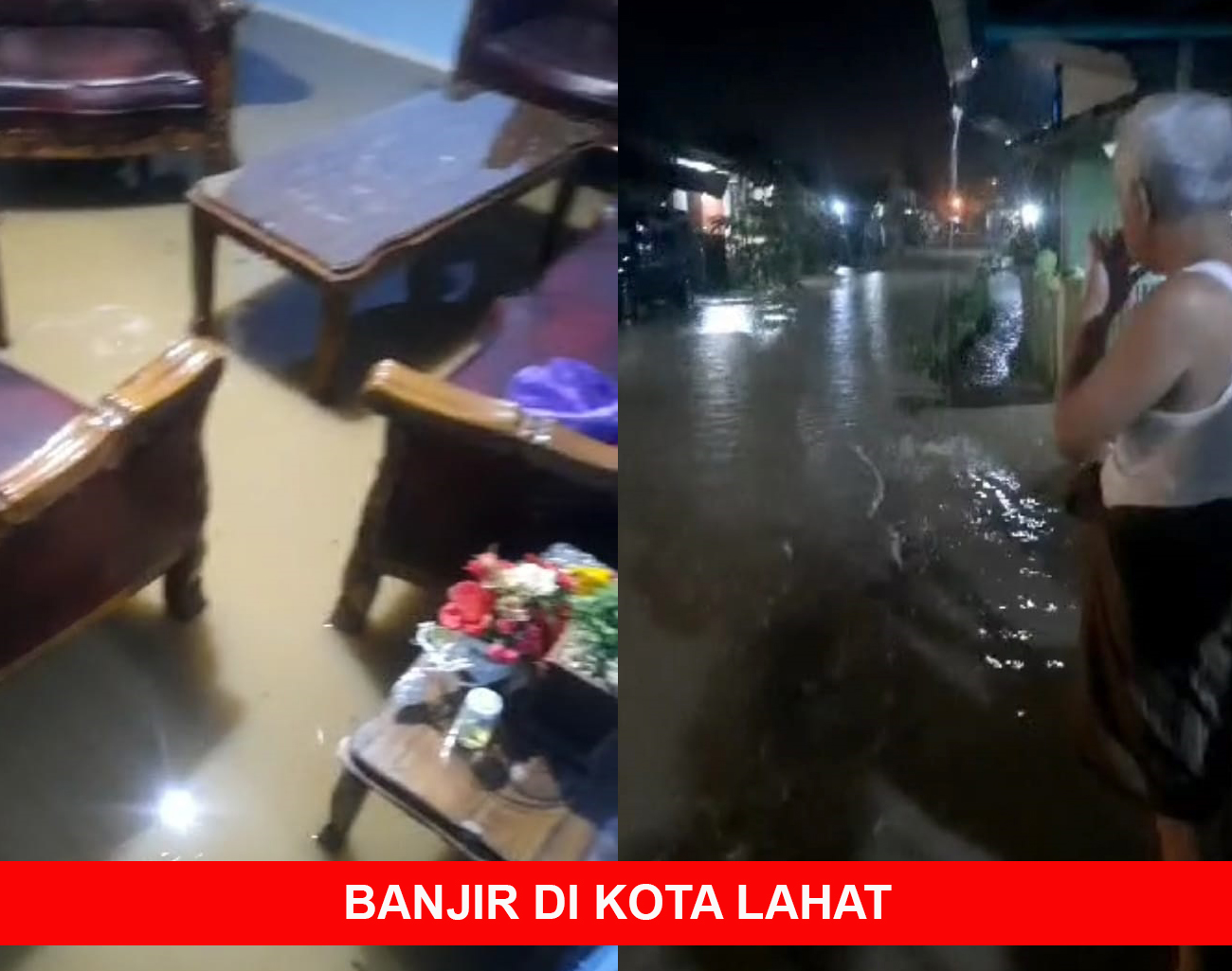 Rumah Warga Kota Lahat Ada yang Masuk Air, Hujan Deras Semalam