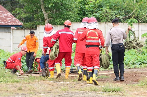 Buka Lahan dengan Cara Membakar, ini Sanksinya, Polres Lahat Simulasi Tanggulangi Karhutla