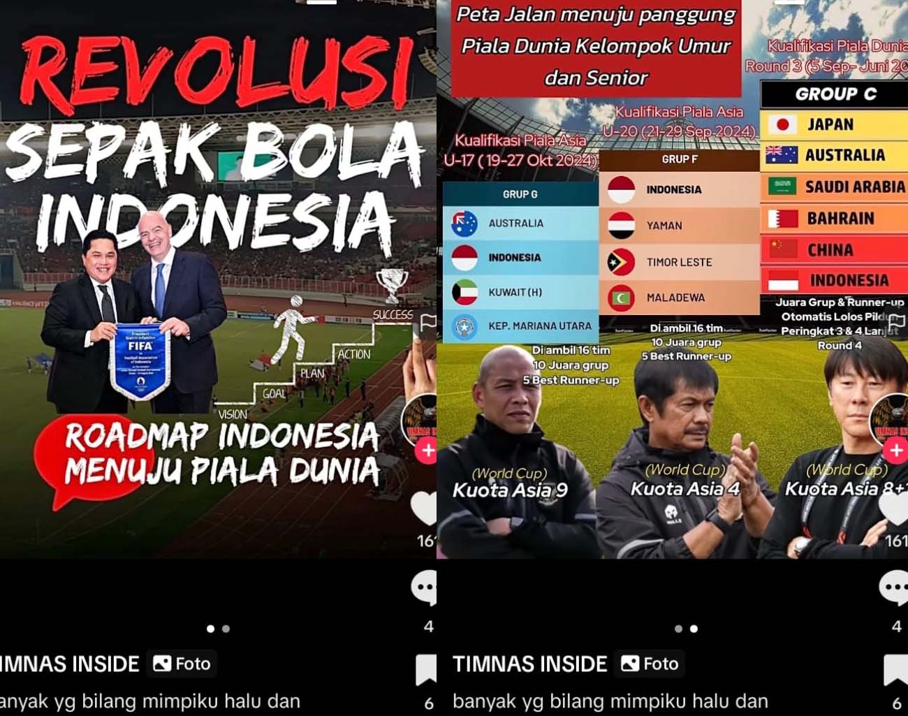 3 Pelatih Indonesia Bersaing Lolos Piala Dunia, Target Ketua PSSI Erick Thohir, Kualifikasi Piala Dunia 2026