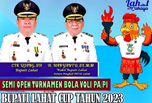 Dibuka Kejuaraan Bola Voli Lahat Antar Desa/Kelurahan + Atlet Porprov Putra Putri