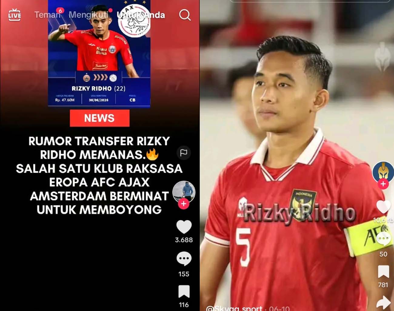 Giliran Klub Belanda Datangkan Pemain Indonesia, AFC Ajax Minati Rizky Ridho, Kualifikasi Piala Dunia 2026