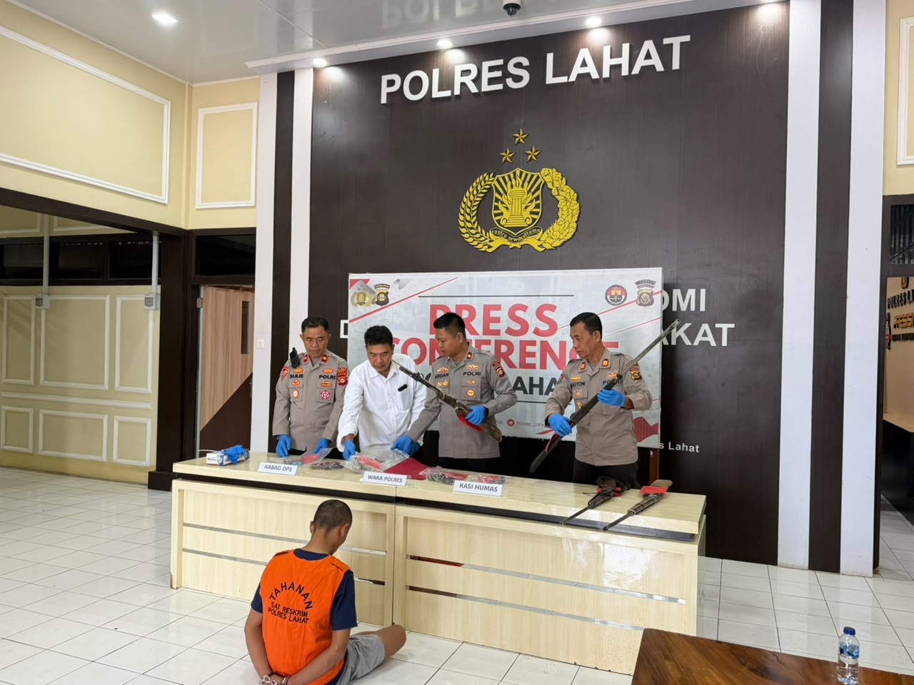 Polres Lahat Sampaikan Hasil Operasi Senjata Api Tahun 2026