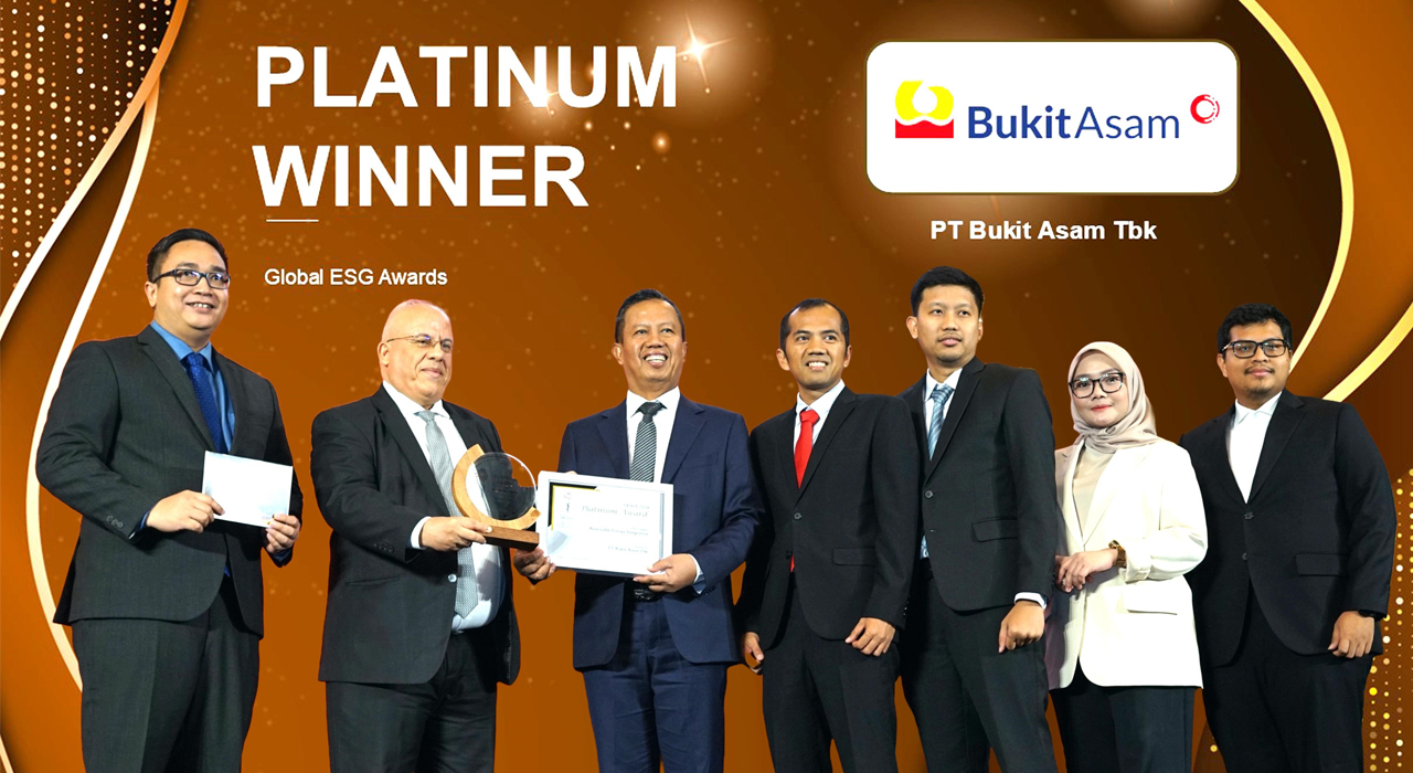 Bukit Asam (PTBA) Bawa Pulang Empat Penghargaan dari Global ESG Awards