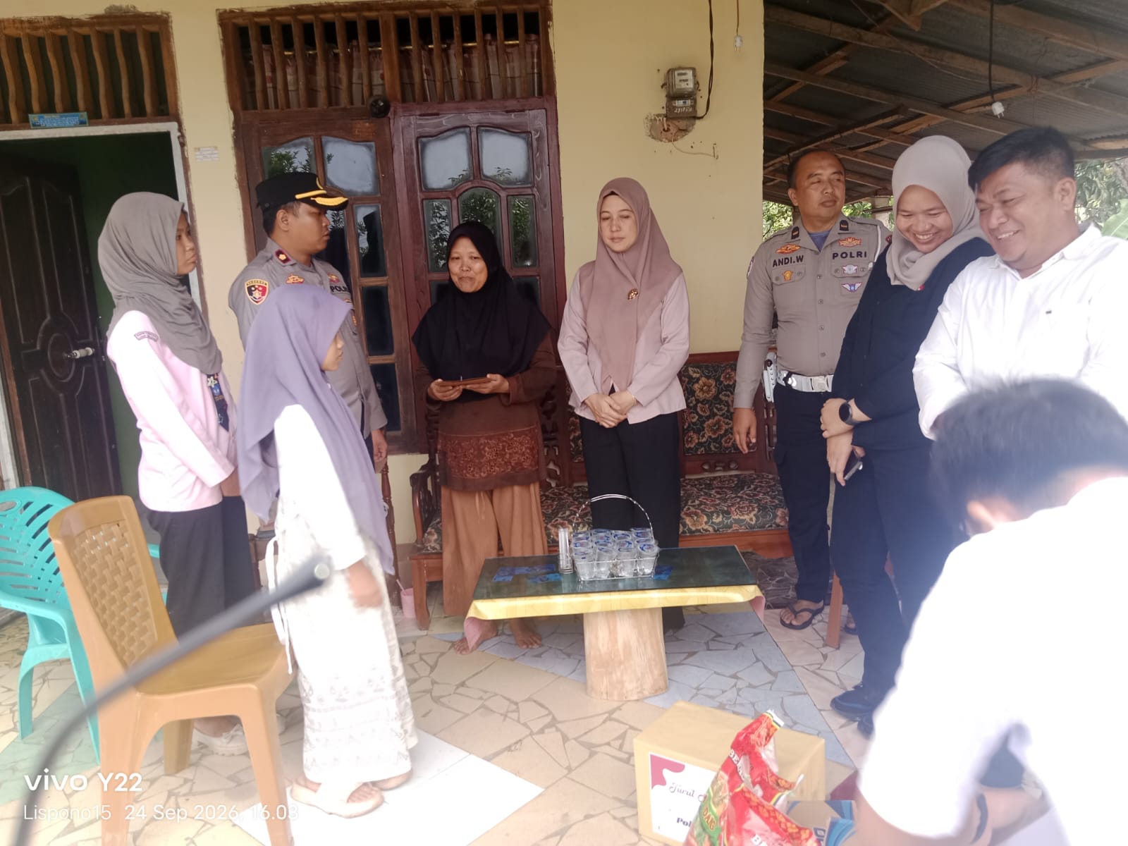 Polres Lahat Tunjukkan Kepedulian kepada Keluarga Juru Parkir Korban Pembunuhan