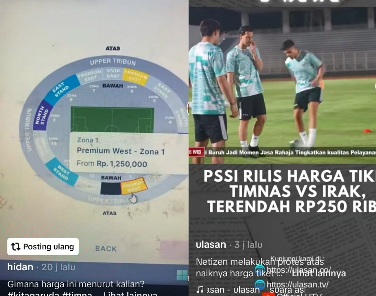 Inilah Harga Tiket Nonton Indonesia vs Irak di GBK, Kualifikasi Piala Dunia 2026, Rp250 Ribu-Rp1.250 Ribu