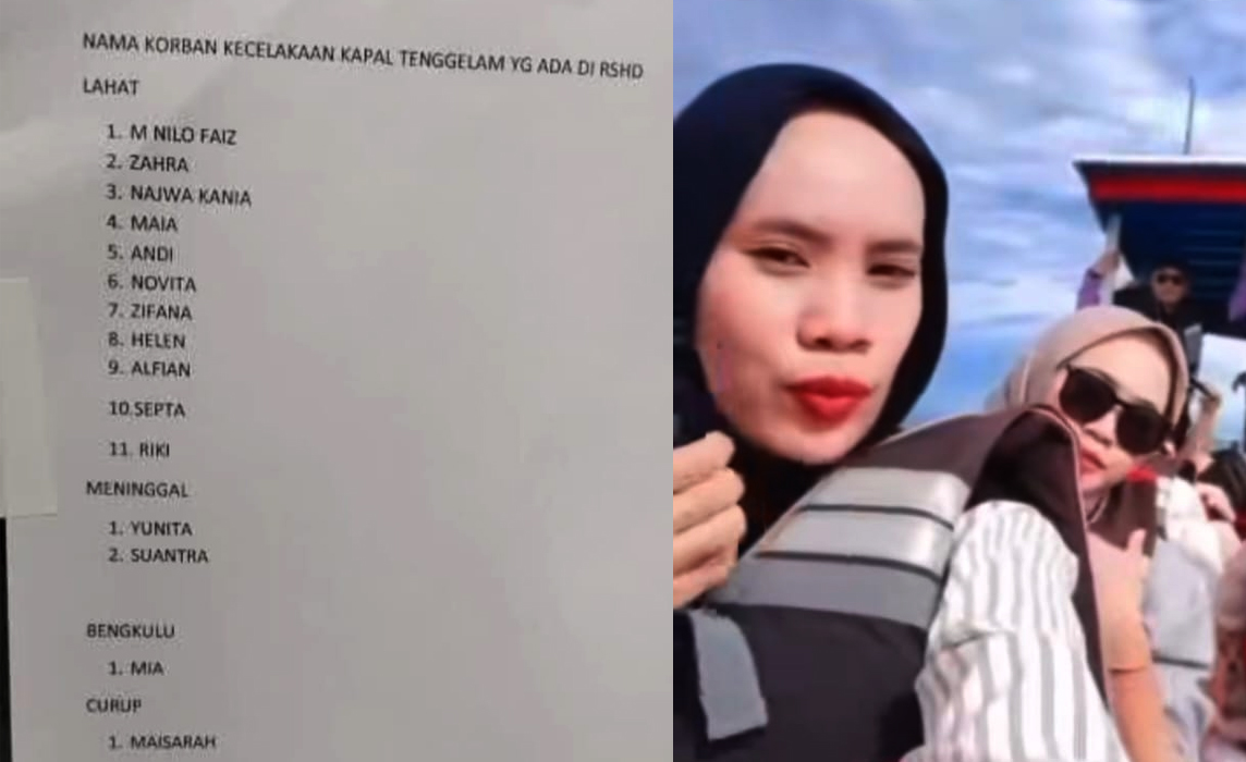 Kabar Mengejutkan! Ada Warga Lahat Ikut Kapal Karam Wisata Pulau Tikus di Laut Bengkulu, Ini Daftarnya