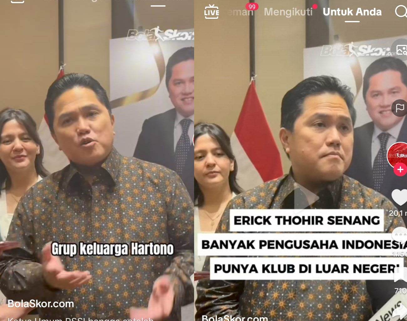 Inilah Pengusaha Indonesia Pemilik Klub Sepak Bola di Luar Negeri, Erick Thohir: Peluang Besar Pemain Kita