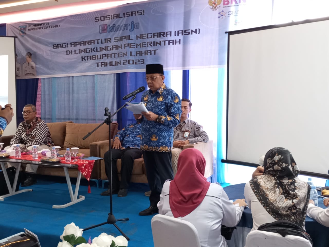 Sosialisasi Aplikasi E Kinerja Bagi ASN, ini Harapan Wakil Bupati Lahat H Haryanto 