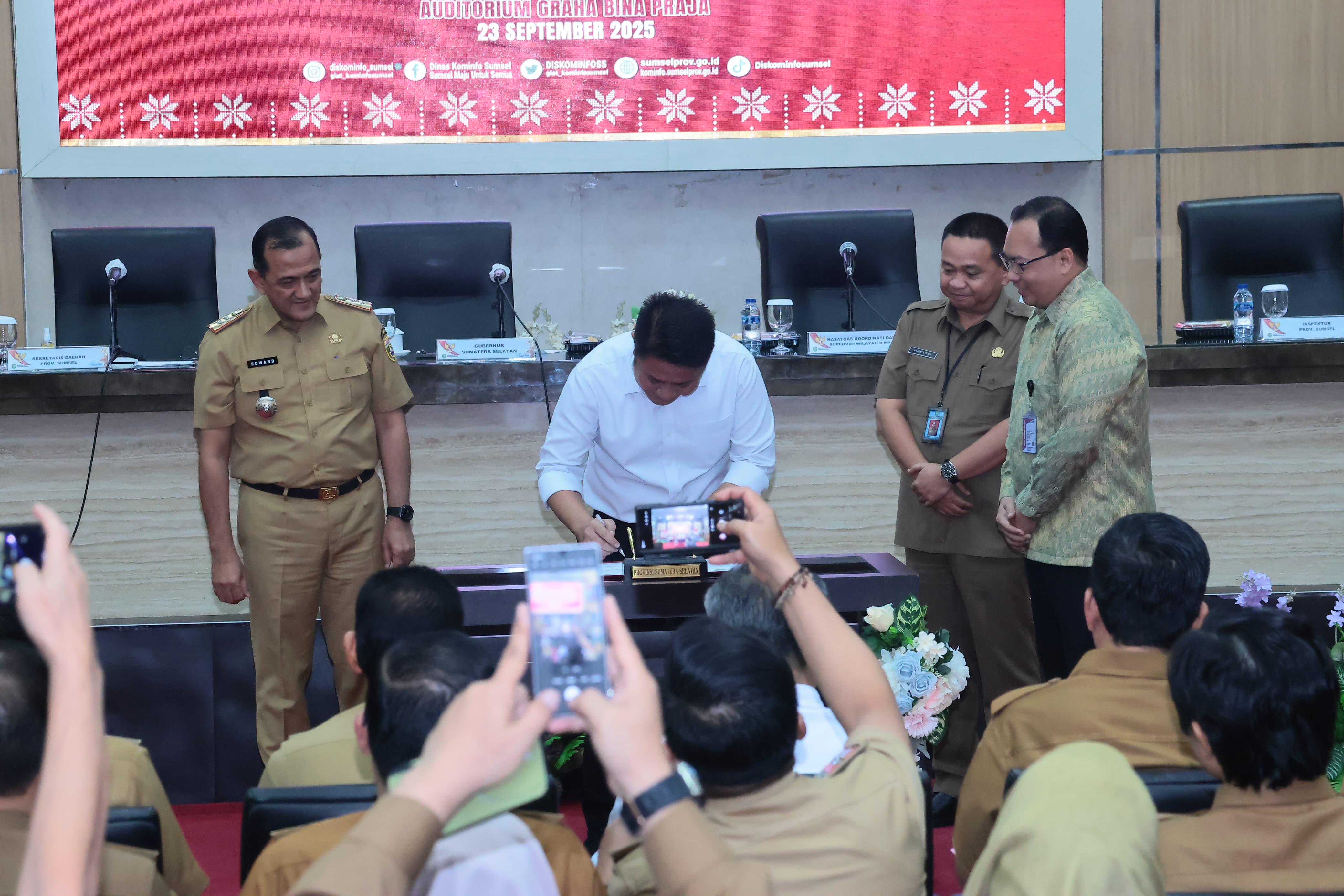 KPK dan Pemprov Sumsel Sepakat Perkuat Sinergi Cegah Korupsi