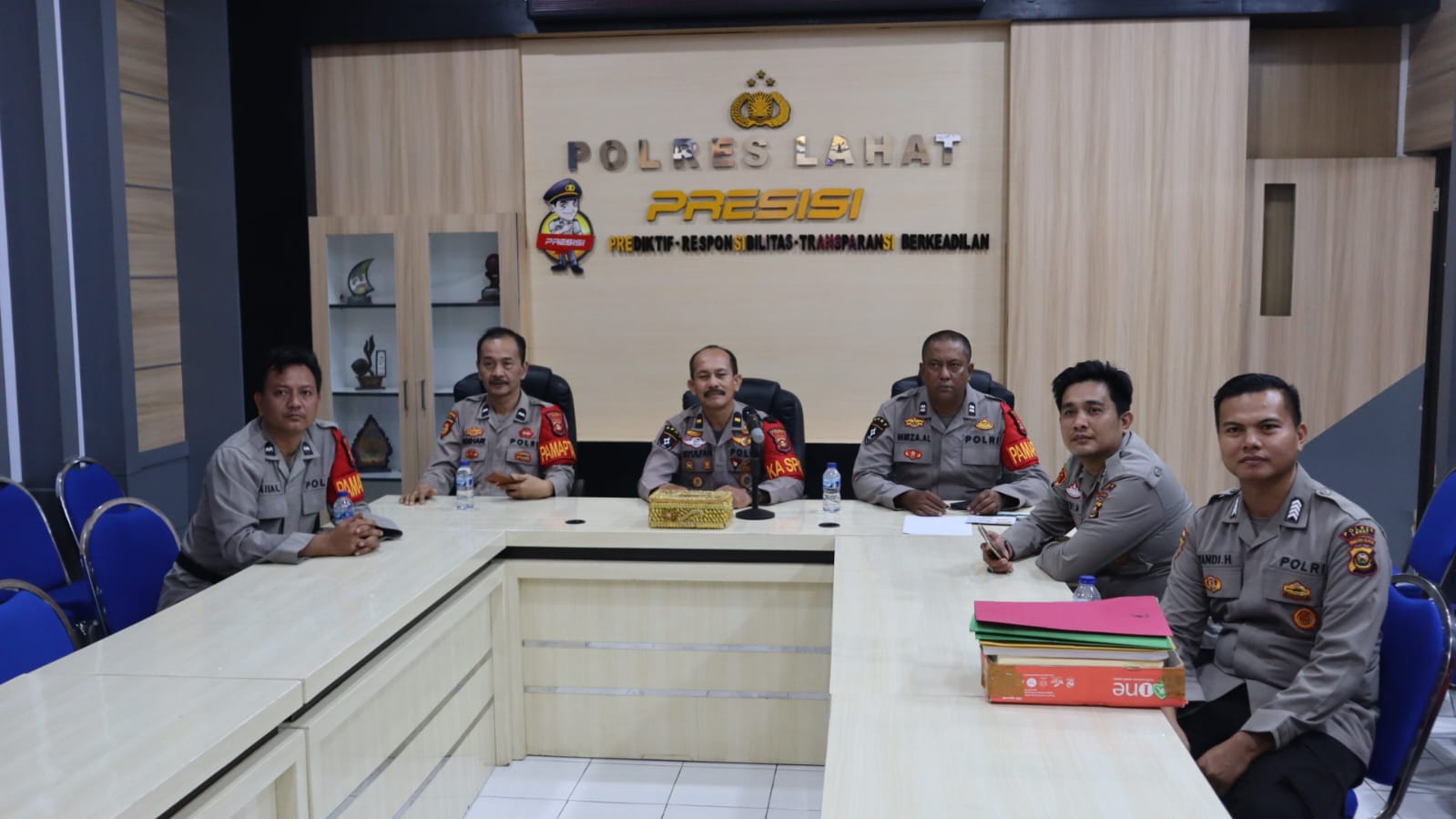 Zoom Pemahaman dan Keterampilan Pejabat Pamapta dan SPKT Polres Lahat