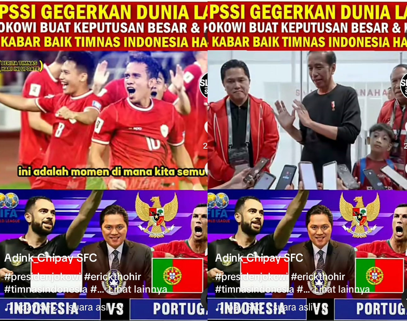 Presiden Jokowi: Hadiah Ulang Tahun Erick Thohir, Timnas U-23 Indonesia Sukses Juara 4 Piala Asia U-23 2024