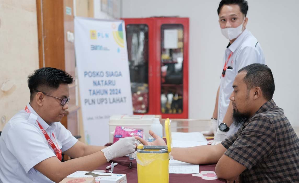 PLN UP3 Lahat Gelar Aksi Kemanusiaan Donor Darah Peringatan Hari Kanker Sedunia dan Bulan K3 Nasional