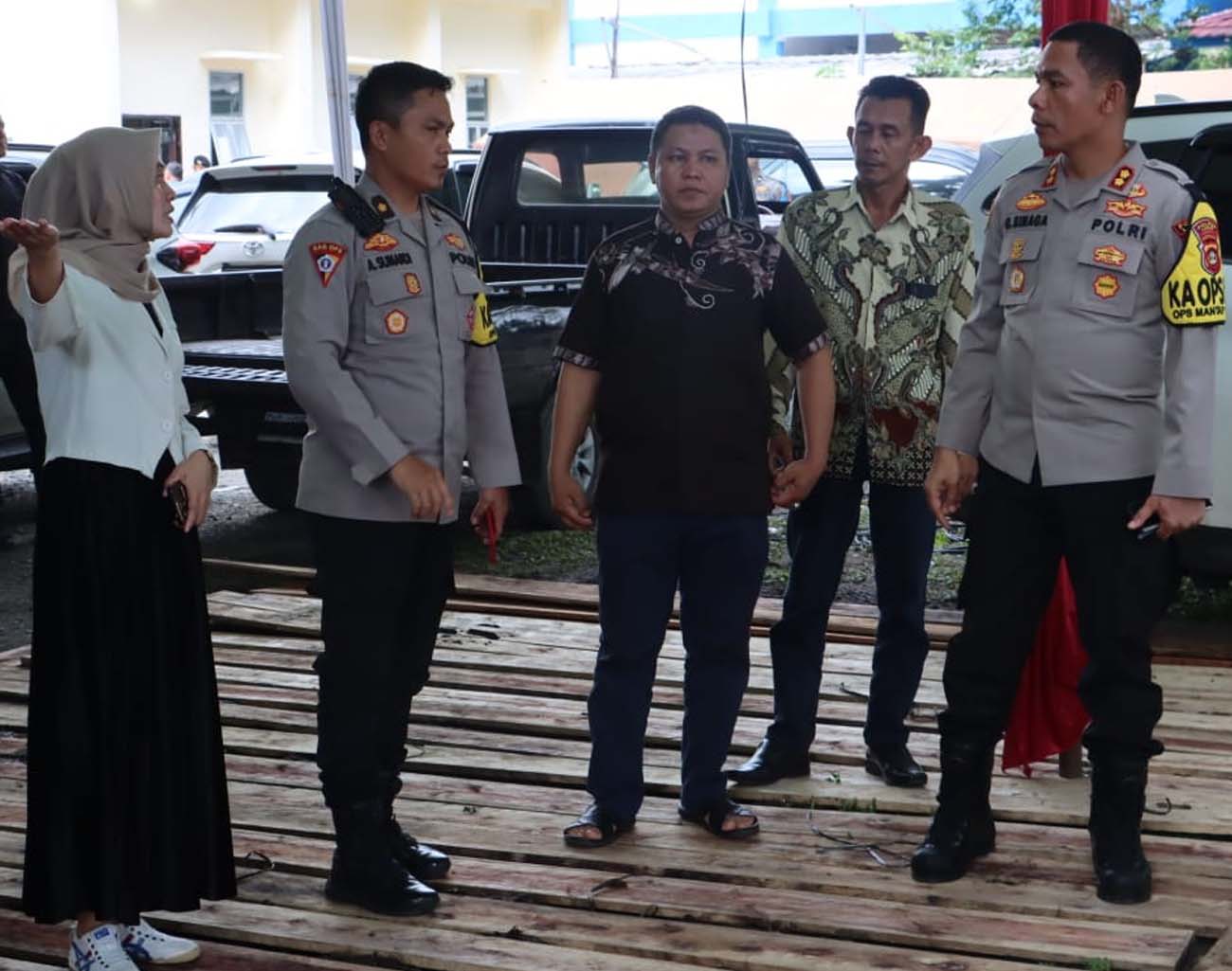 Pengembalian Kotak Suara dari PPK ke KPU, Kapolres Lahat Kontrol Kondisi Gudang KPU Pastikan Keadaan Aman