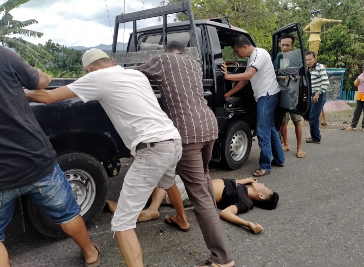 Pria Tanpa Identitas Tewas Kecelakaan di Tanjung Tebat Lahat