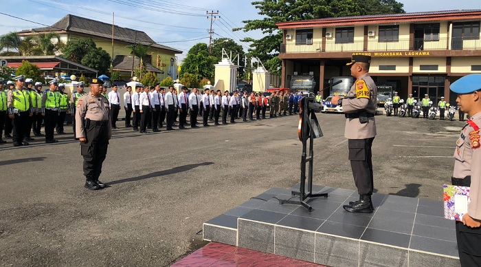 Polres Lahat Siap Beri Pengamanan Natal dan Tahun Baru 2023, Dirikan Pos Pelayanan Ops Lilin Musi 2022