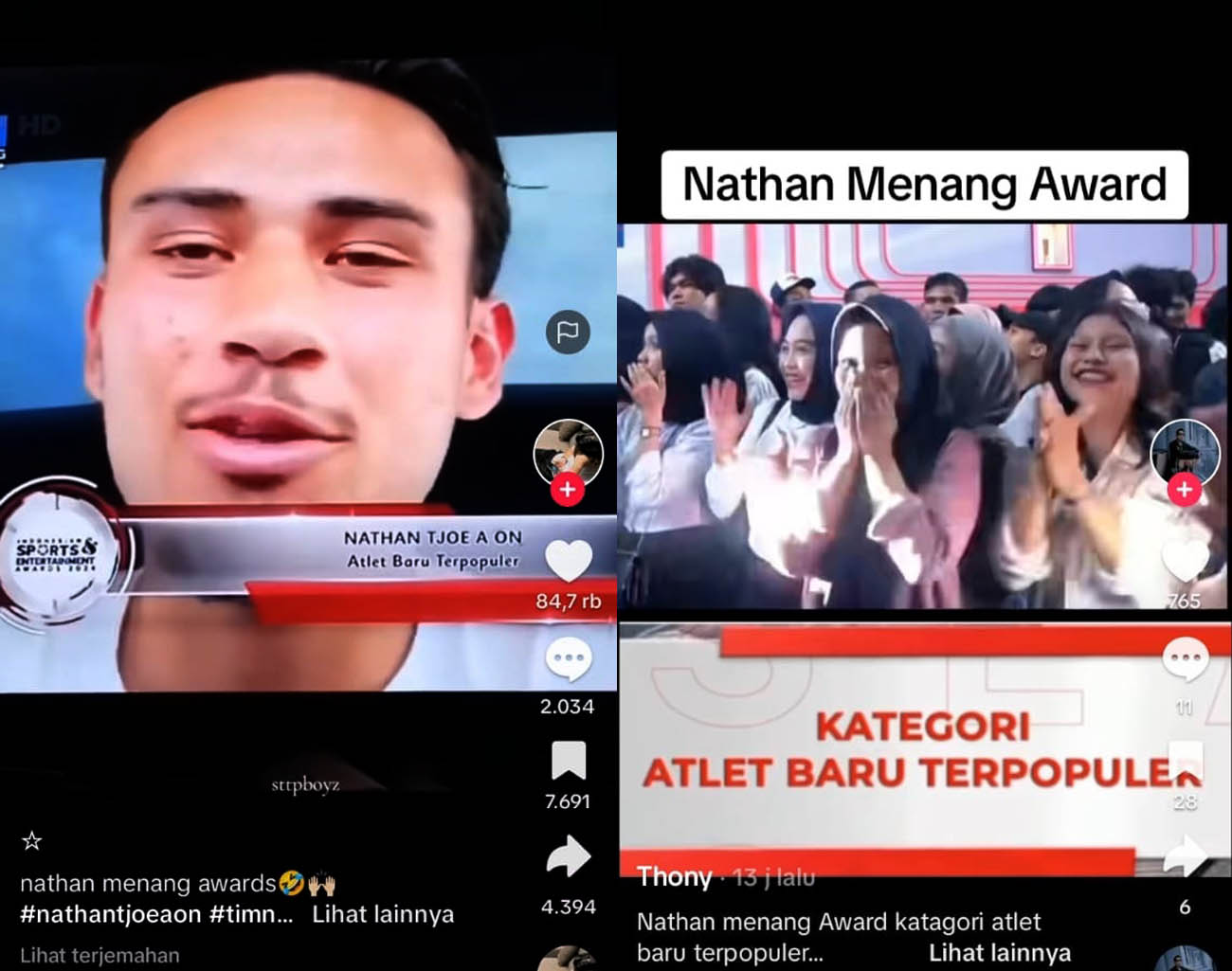 Lirik Perempuan Cantik, Nathan Tjoe-A-On Terpilih Atlet Baru Terpopuler, Kualifikasi Piala Dunia 2026