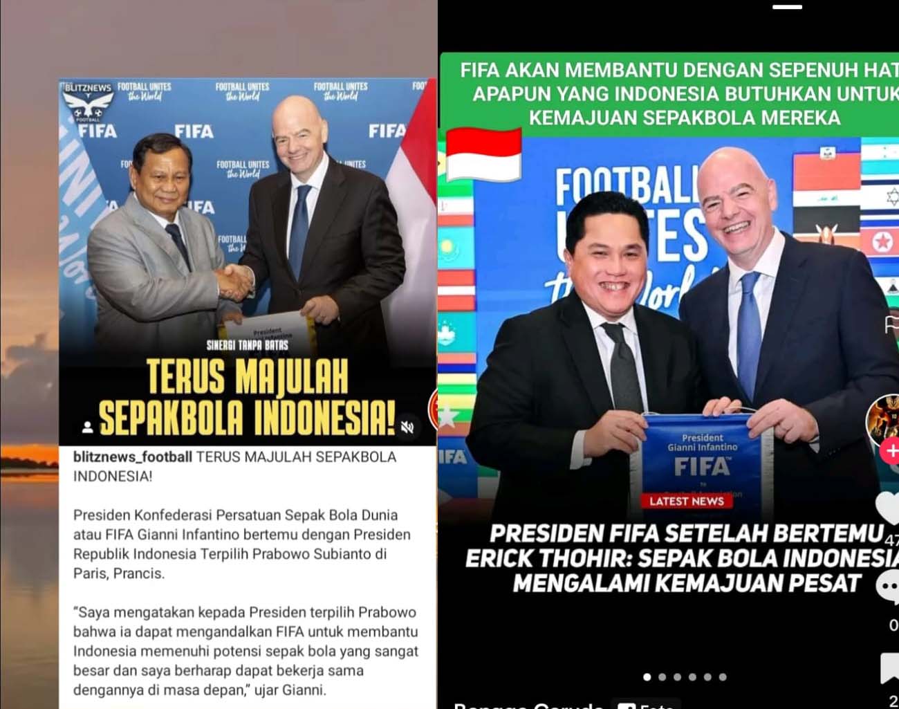 Hasil Pertemuan Presiden FIFA dan 2 Pejabat Indonesia, Prabowo Subianto-Erick Thohir, Kualifikasi Piala Dunia