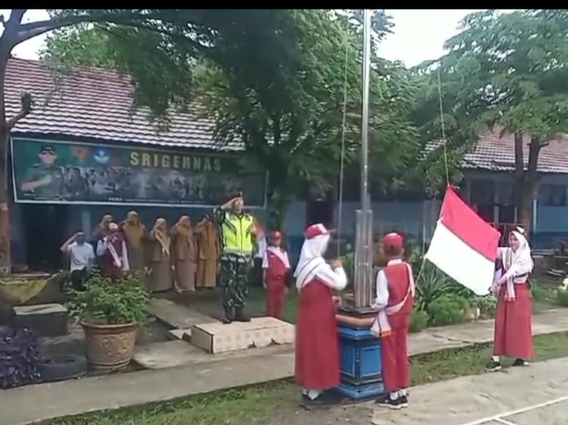 SD Negeri 13 Merapi Timur Gelar SRIGERNAS Bersama Koramil 405-02 Merapi