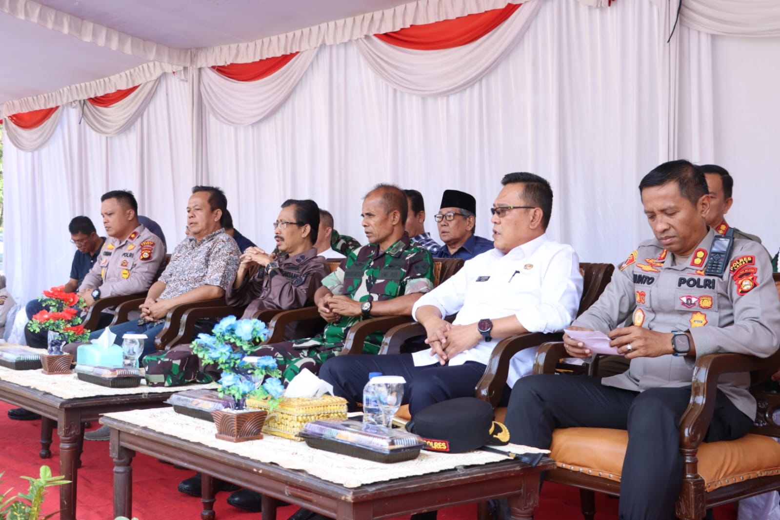 Jelang Pemilu, Polres Lahat Simulasi Sistem Pengamanan Kota (Sispamkota) oleh Polri, TNI, Dishub, KPU, Bawaslu