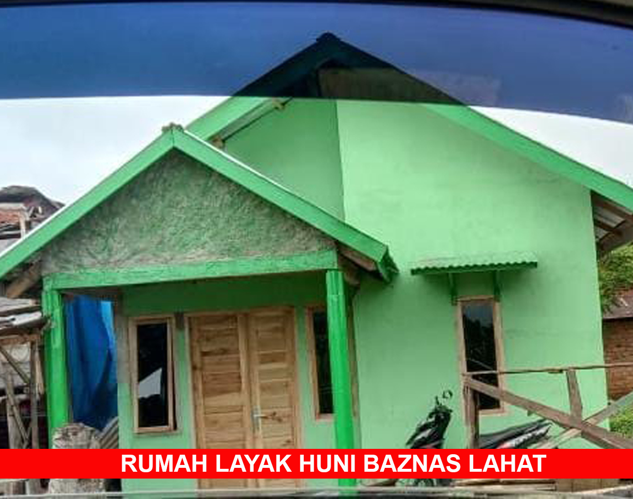 Inilah Perkembangan Pembangunan Rumah Layak Huni Bantuan Baznas Lahat, RLH Tanjung Menang Sudah Selesai