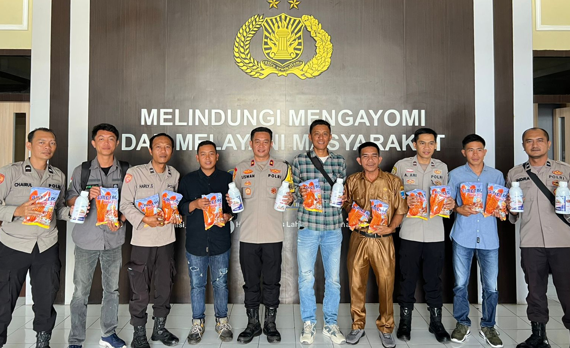 Polres Lahat Salurkan Bantuan Benih Jagung dan Pupuk ke Seluruh Polsek Jajaran