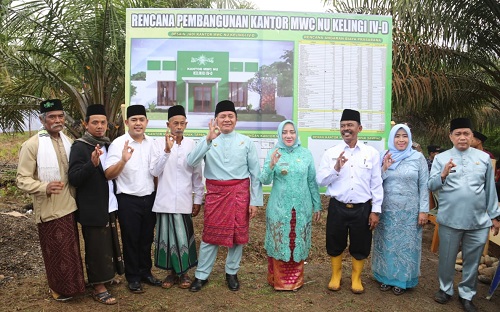 Herman Deru Bangunkan Gedung MWC Nahdlatul Ulama (NU)