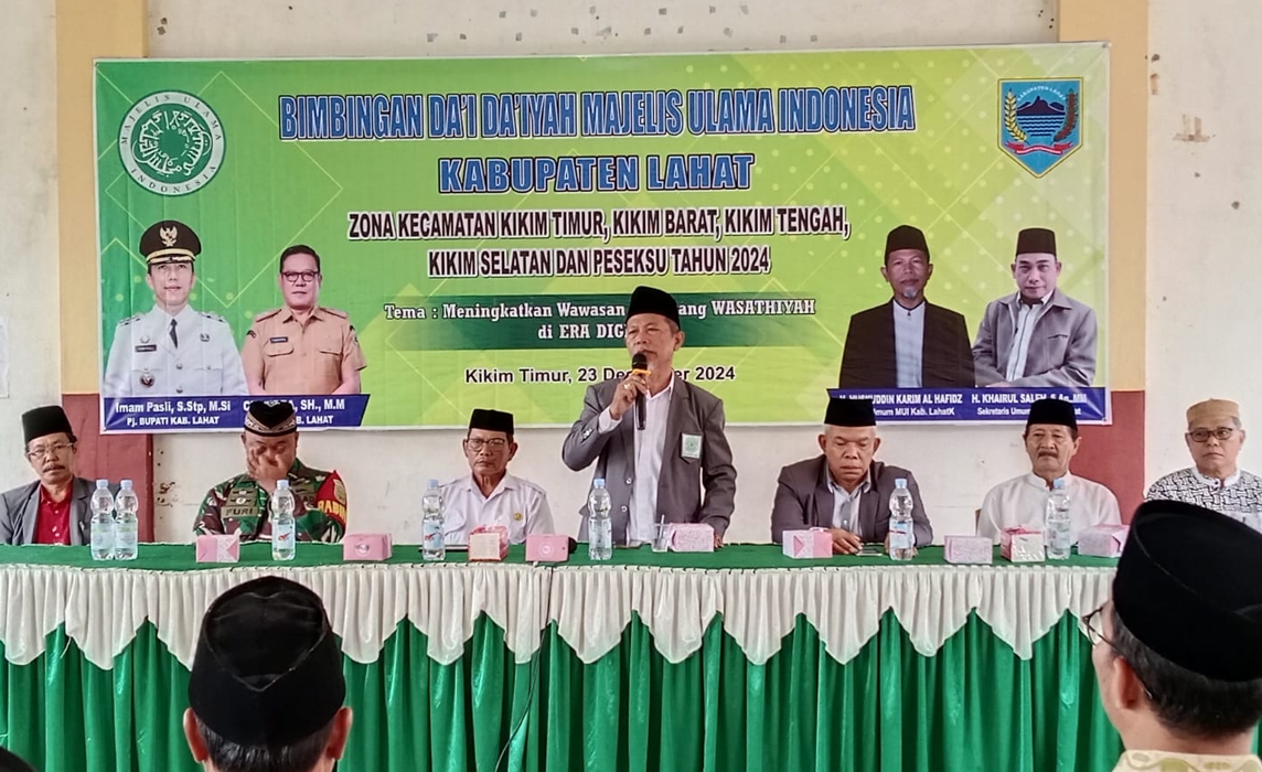 Bimbingan Da’i dan Da’iyah MUI se Kabupaten Lahat Kali ini di Zona 4 Kikim Area