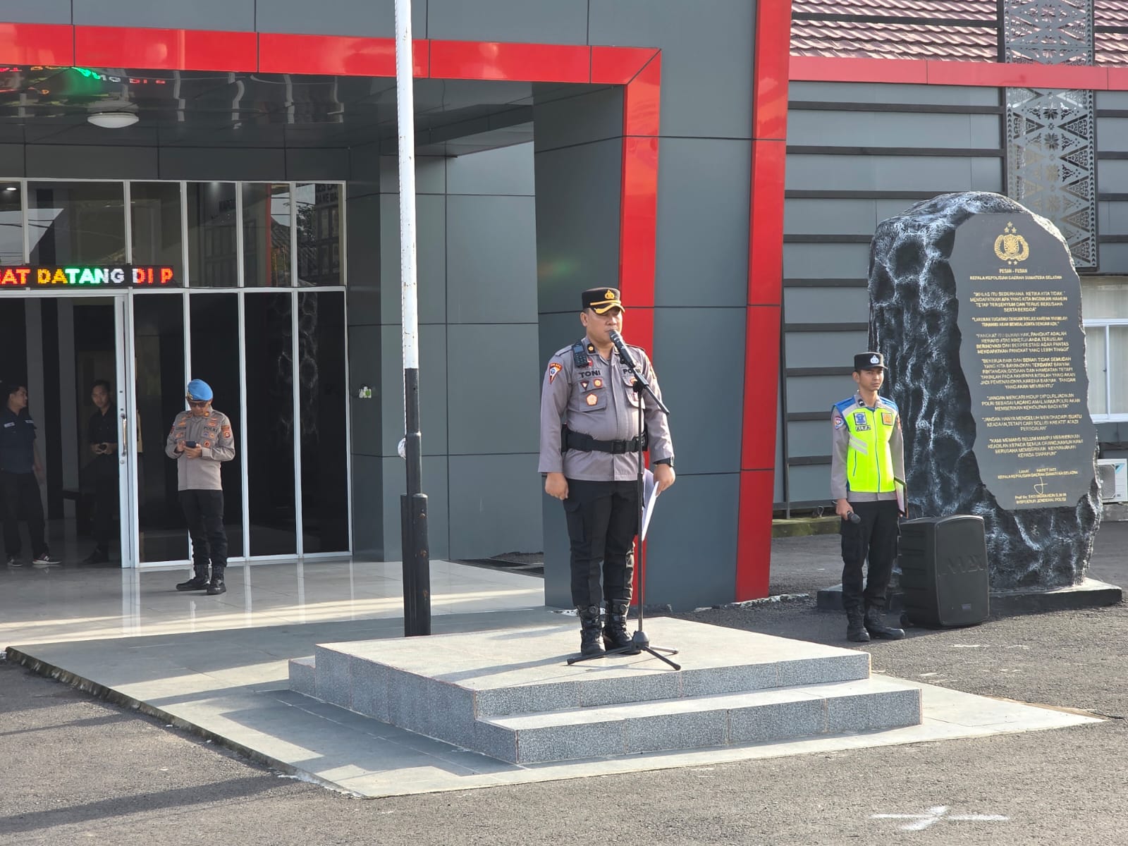 Simulasi Sistem Pengamanan Markas Komando (Sispam Mako) Polres Lahat