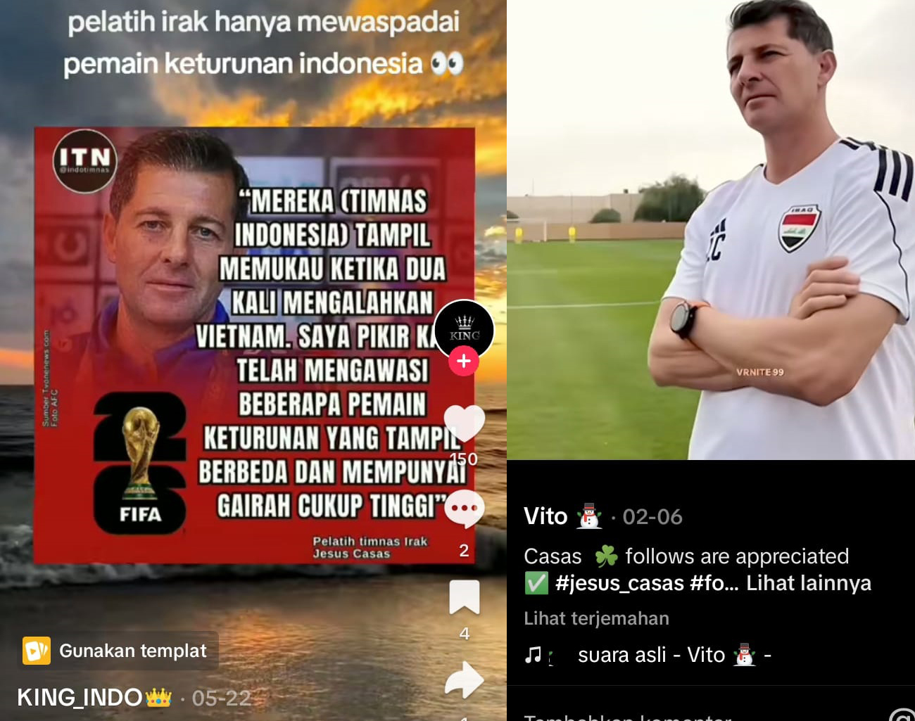 Irak Juara Grup F Piala Dunia, Calvin Verdonk Maarten Paes Gagal Bela Indonesia, Shin Tae Young, Piala Dunia