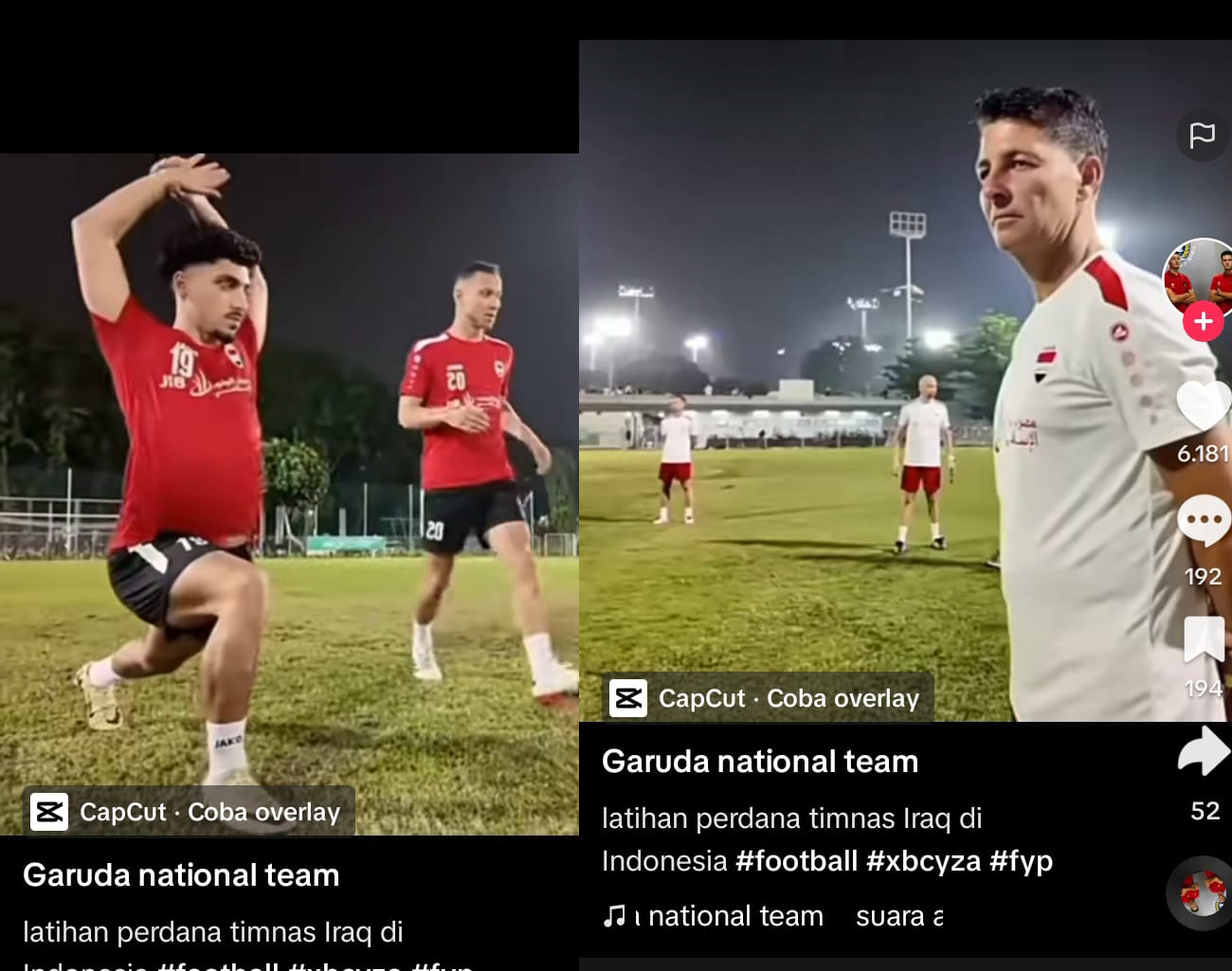 Timnas Irak Latihan Malam Hari, Tiba di Indonesia, Indonesia vs Irak, Kualifikasi Piala Dunia 2026