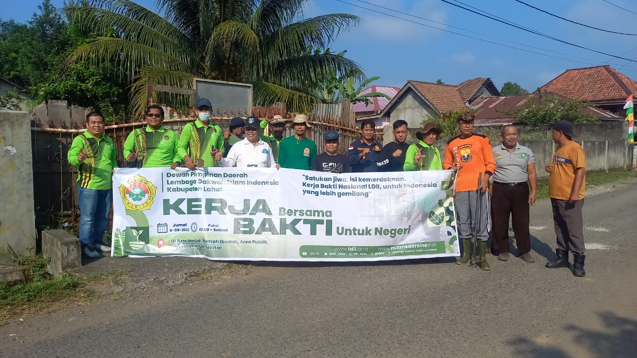 LDII Lahat Sukses Gelar Bakti Sosial Kebersihan Lingkungan 