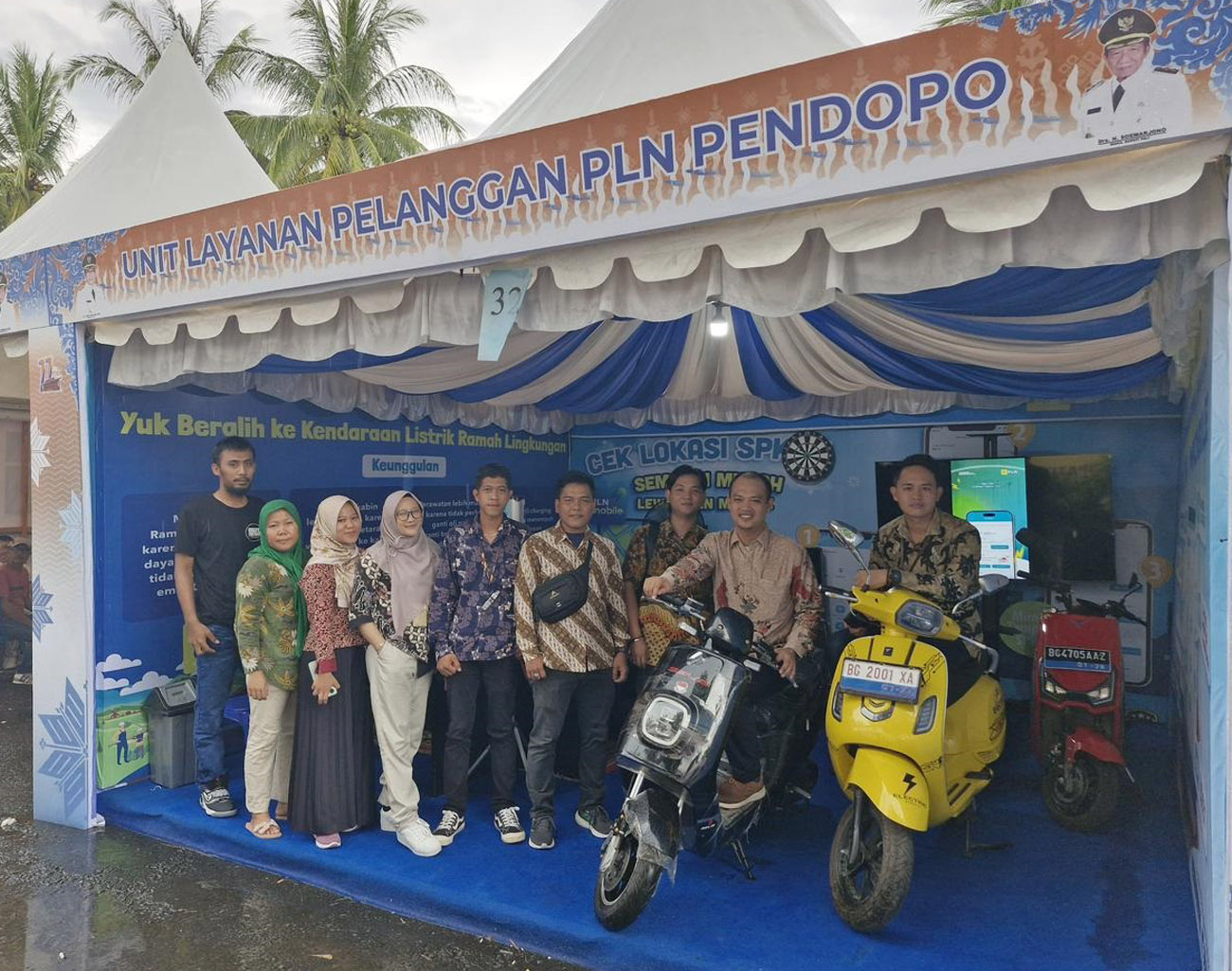 Kendaraan Listrik Ramah Lingkungan dan Aplikasi PLN Mobile Hadir Meriahkan HUT ke-11 Kabupaten PALI