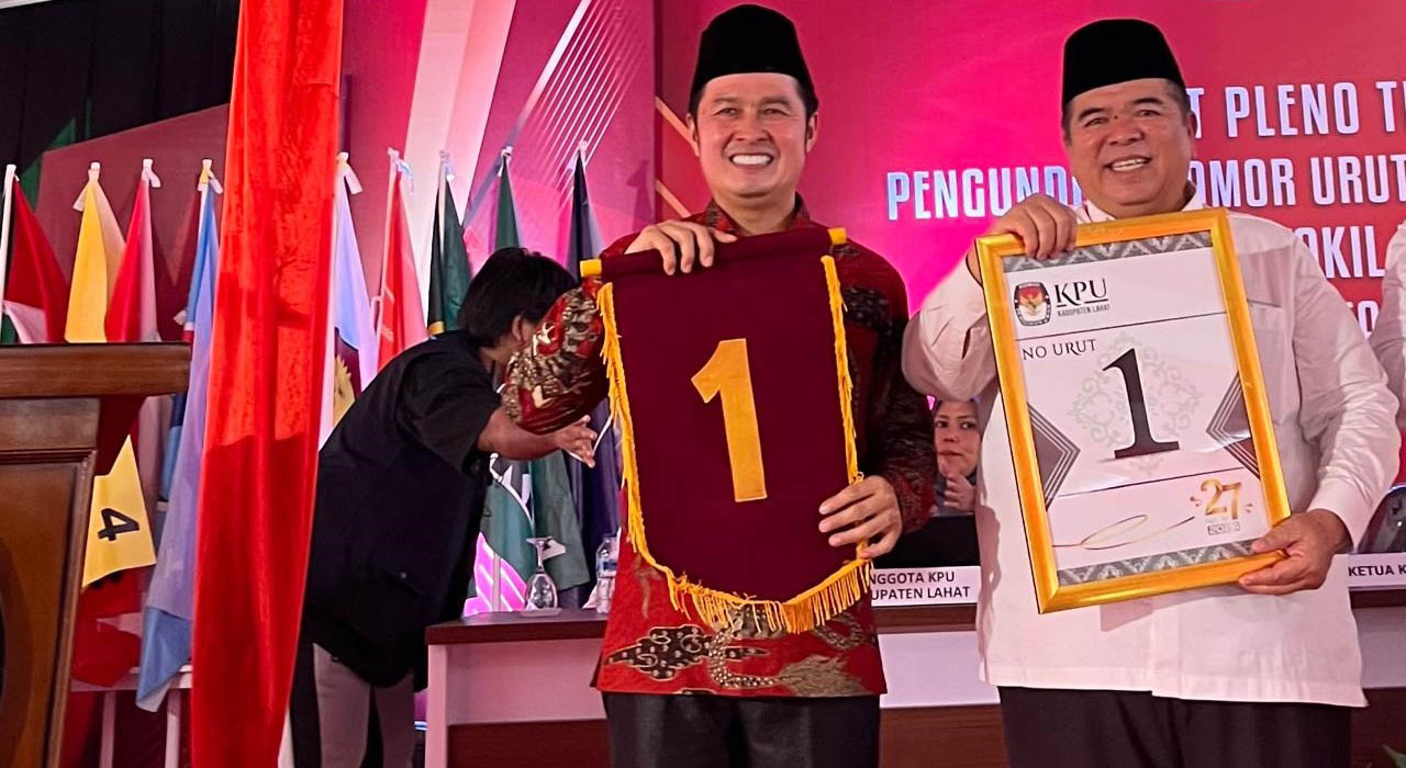 Nomor 1 Milik Pasangan Cabup Lahat Yulius Maulana dan Cawabup Lahat Budiarto Marsul, Ngaleh Ase