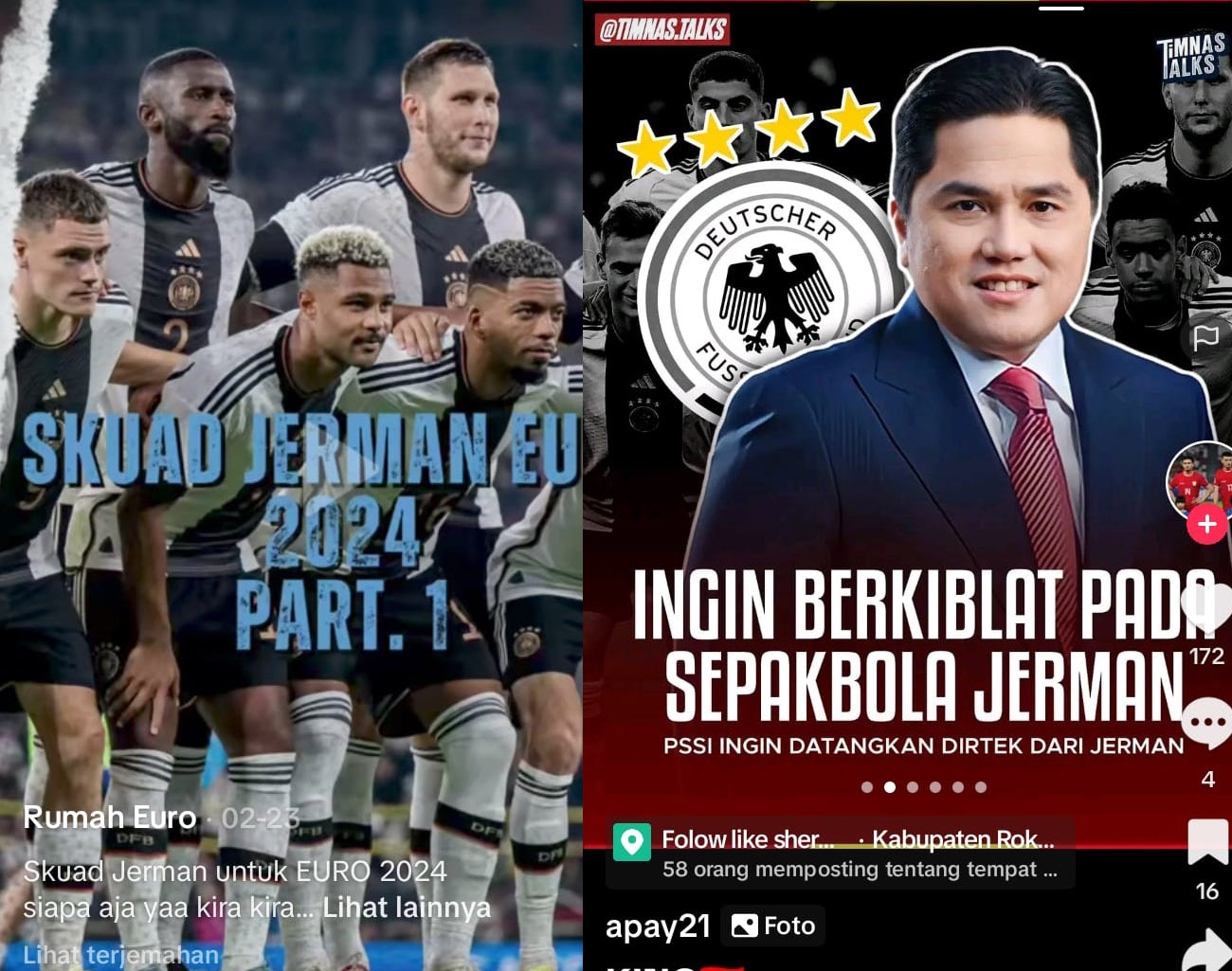 Kiblat Sepak Bola Indonesia Jerman, Bukan Belanda, Erick Thohir Datangkan Direktur Teknis (Dirtek) dari Jerman