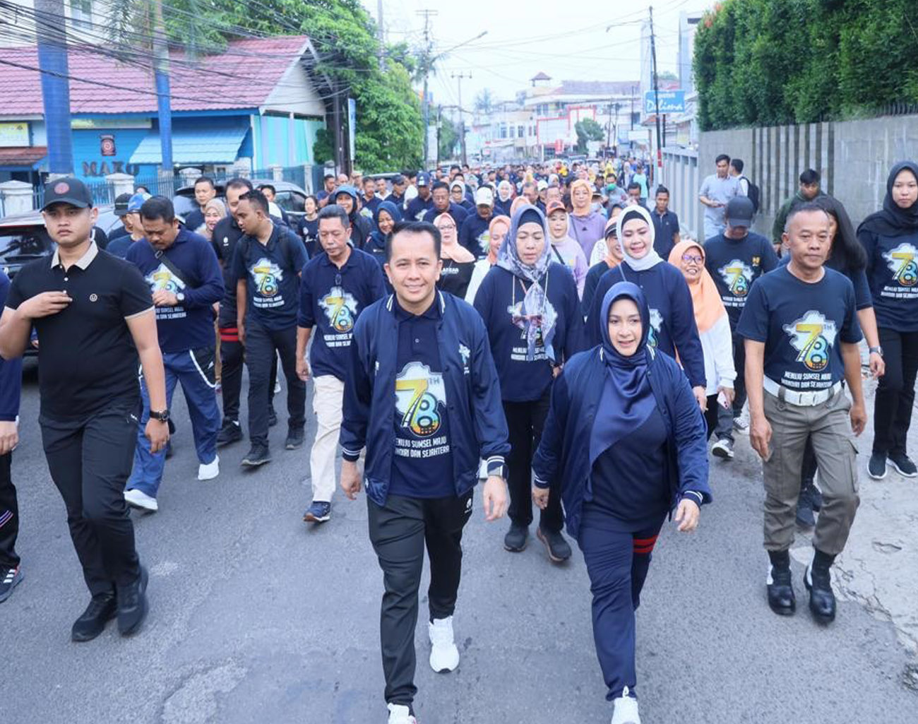 Meriahkan Hut Sumsel Ke 78 Tahun Pj Gubernur Agus Fatoni Bersama