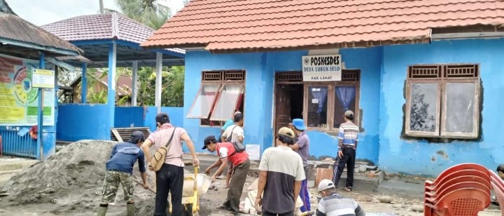 Maksimalkan Pelayanan Kesehatan, Poskesdes Lubuk Selo Diperbaiki 