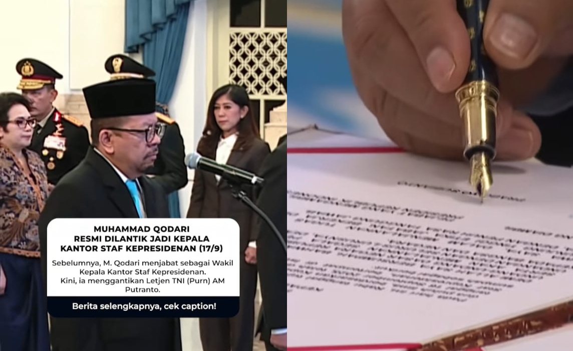 Sahabat Bupati Lahat Bursah Zarnubi Jabat Kepala Staf Kepresidenan, Prabowo Lantik Muhammad Qodari