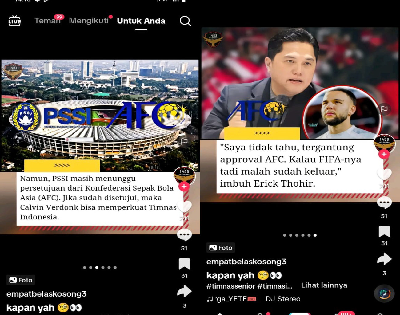 Calvin Verdonk Terganjal Restu AFC, Erick Thohir Menunggu, Indonesia vs Filipina, Kualifikasi Piala Dunia 2026