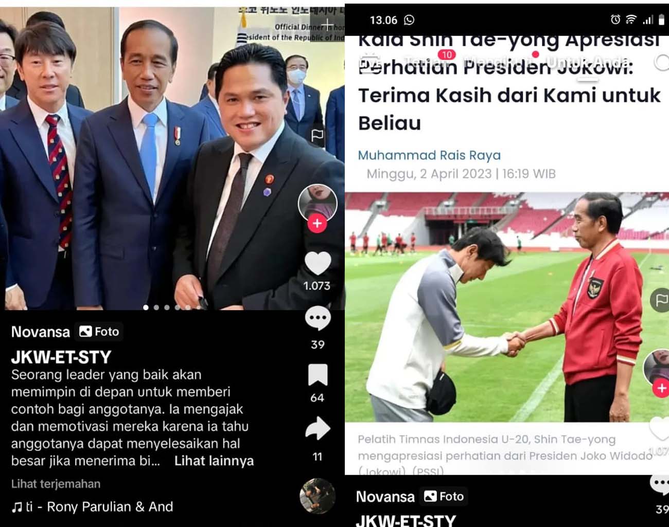 Momen Kebersamaan Jokowi-Erick Thohir-Shin Tae Young, Presiden Penuhi Permintaan STY, Kualifikasi Piala Dunia