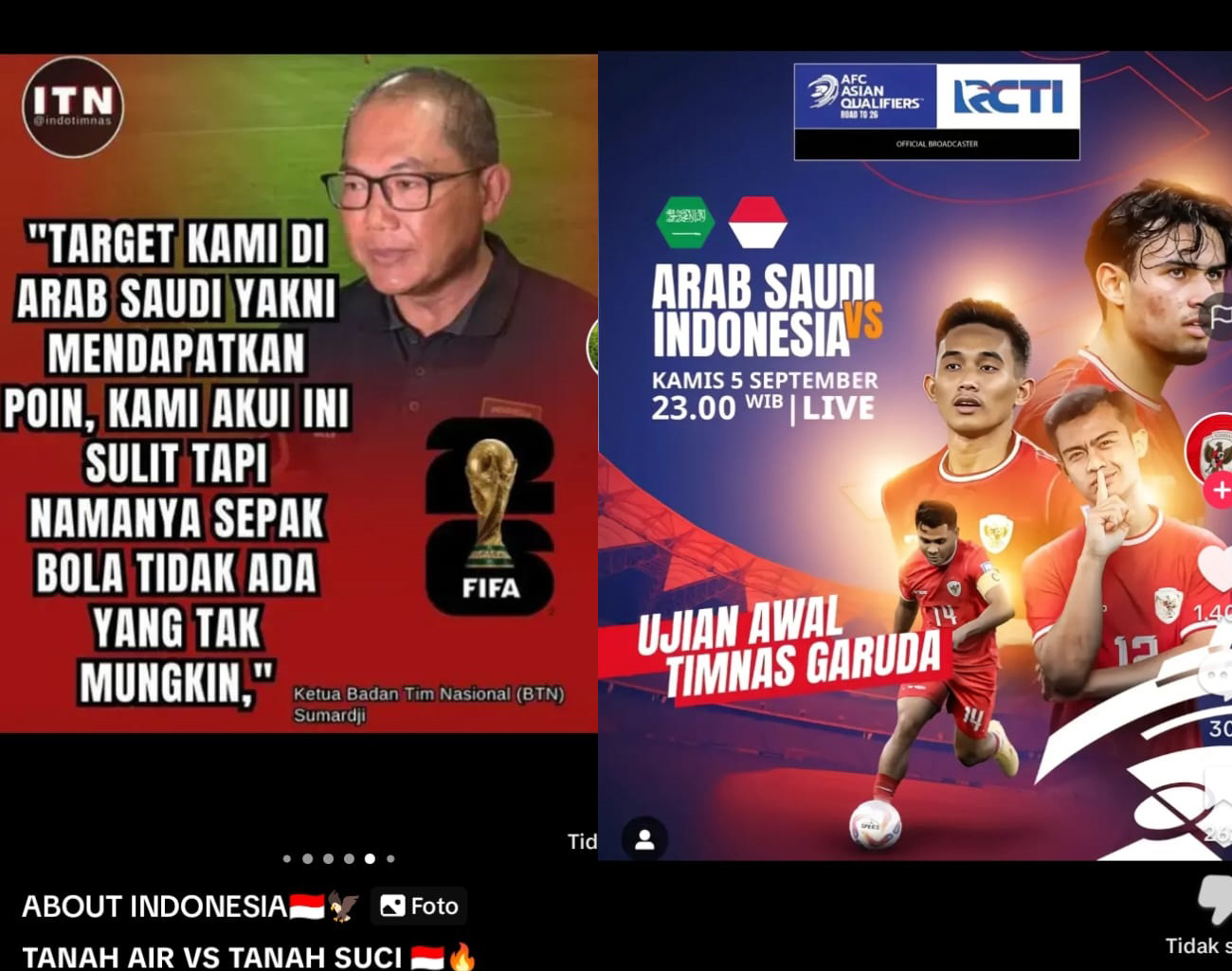 Indonesia Raih Poin, Lawan Arab Saudi, Manager Timnas Indonesia Sumardji, Kualifikasi Piala Dunia 2026