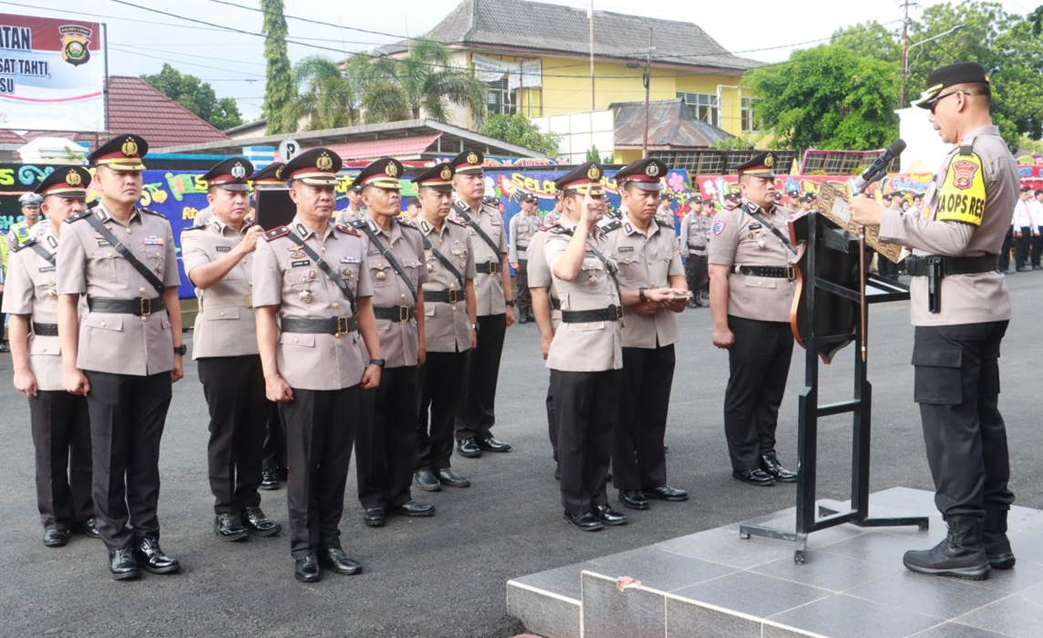 Kapolres Lahat Pimpin Serah Terima Jabatan, dari Waka Polres Lahat, Kabag SDM, Kasat Lantas hingga Kapolsek