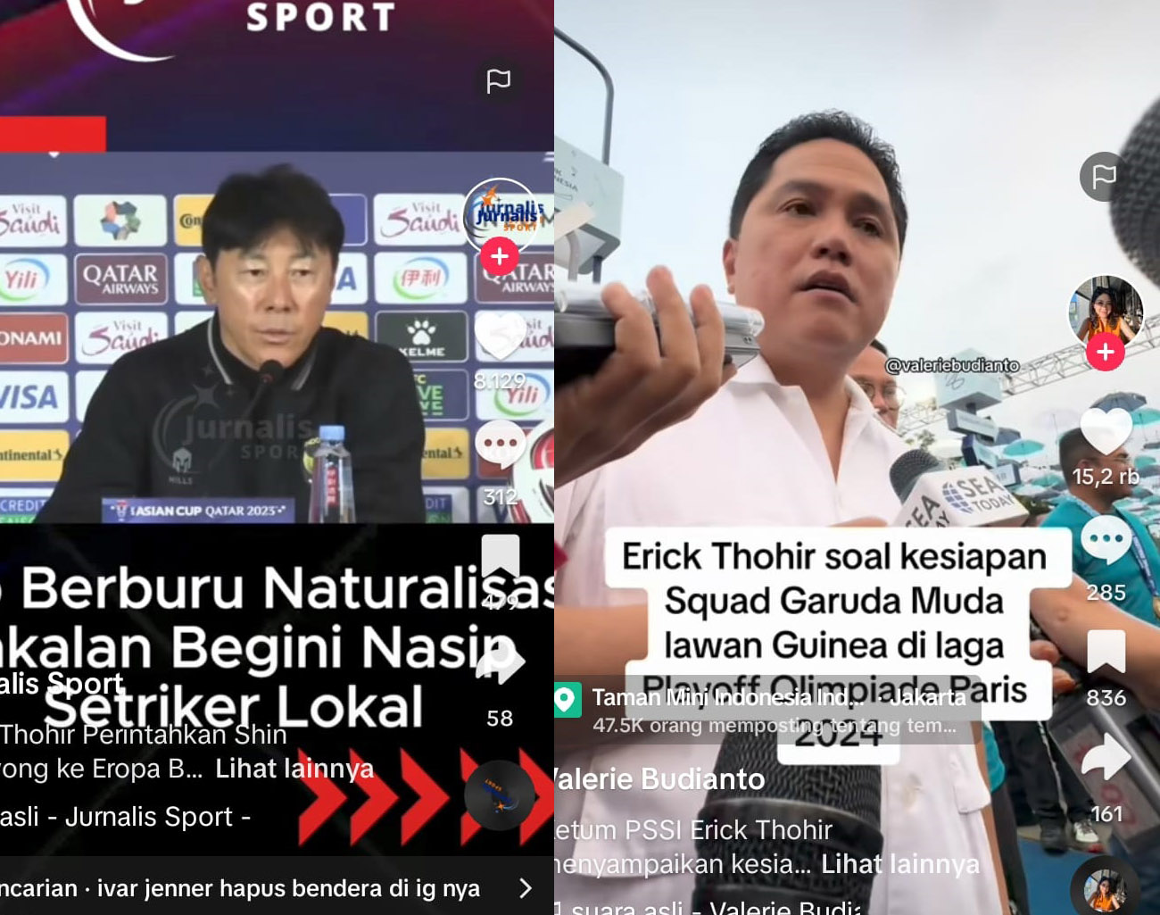 Usai Piala Asia U-23 2024, Indonesia vs Guinea, Garuda Muda Tampil Skuad Penuh, Erick Thohir Lagi Berjuang