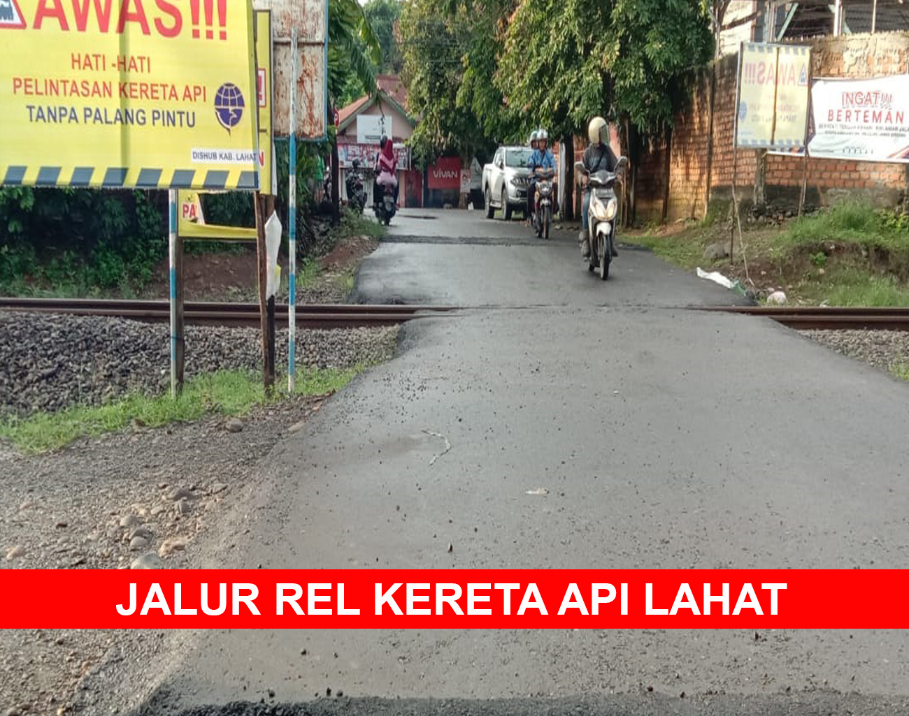 Inilah Tanggapan Resmi KAI Divre III Terkait Kecelakaan Pengendara Motor di Rel Kereta Api Lahat