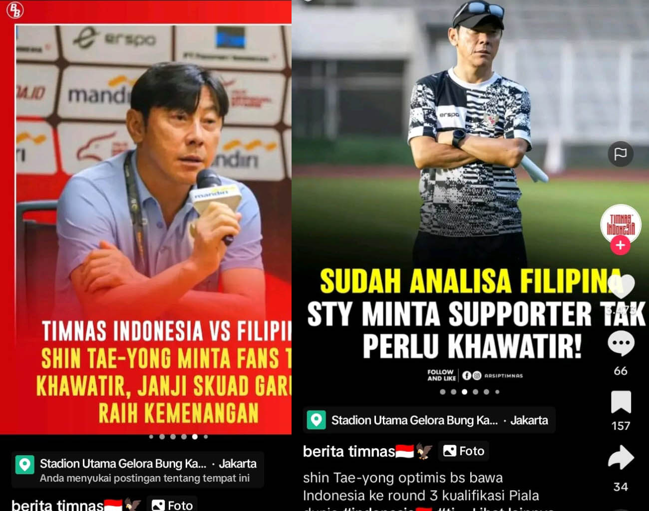Indonesia Lolos Ronde 3, Inilah Janji Shin Tae Young, Indonesia vs Filipina, Kualifikasi Piala Dunia 2026