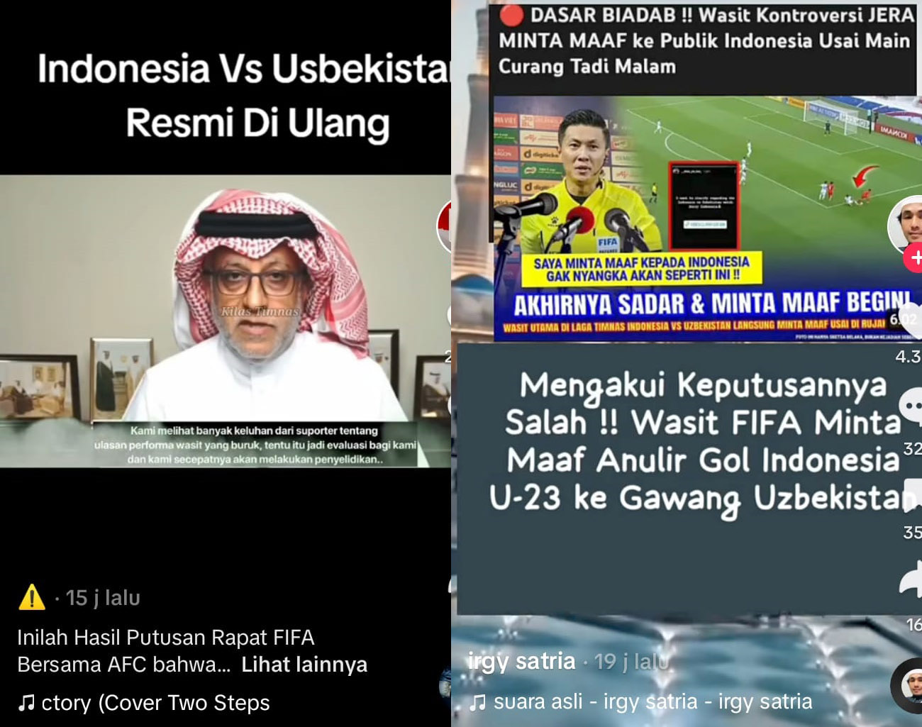 Tenang!, Tunggu Keputusan Presiden AFC Tanding Ulang or Tidak, Semifinal Piala Asia U-23 2024 Indonesia vs Uzb