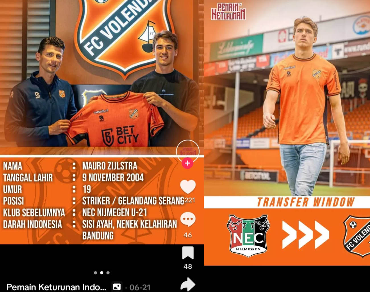 Pemain Keturunan Bandung ke Klub Utama Belanda, Mauro Zijlstra, Penyerang Indonesia, Kualifikasi Piala Dunia